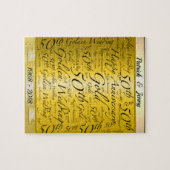 Speciaal 50th Wedding-Jubileum Legpuzzel (Horizontaal)