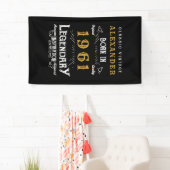 Speciaal 60e verjaardag, 1961  zwart spandoek (Insitu)