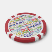 Speciaal 60e verjaardag van het gepersonaliseerd m poker chips (Enkel)