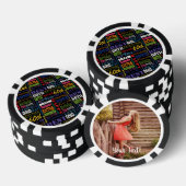 Speciaal 60e verjaardag van het gepersonaliseerd m poker chips (Opstapeling)