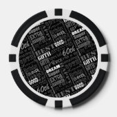 Speciaal 60e Verjaardagsfeestfoto Monogram Poker Chips (Voorkant)