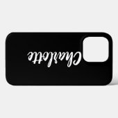 Speciaal aangepast stijlvol script, zwart Case-Mate iPhone case (Achterkant (horizontaal))