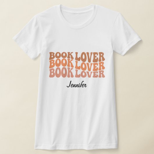 Speciaal aangepaste handboek Lover Reading TShirt (Laagn)