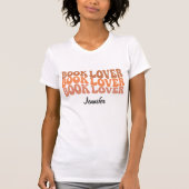 Speciaal aangepaste handboek Lover Reading TShirt (Voorkant)