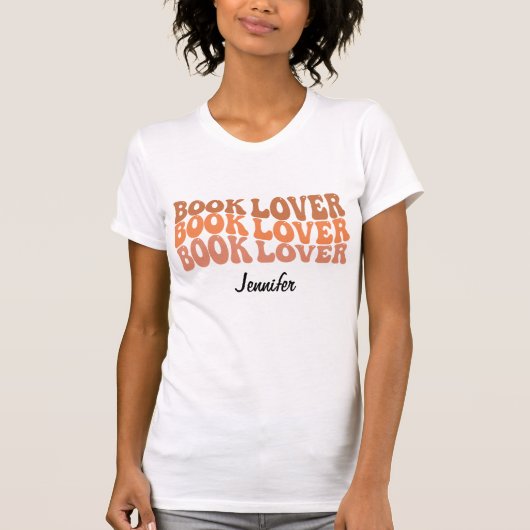 Speciaal aangepaste handboek Lover Reading TShirt (Voorkant)