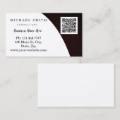 Speciaal aangepaste interne QR-code Logo Visitekaartje (Voorkant / Achterkant)