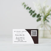 Speciaal aangepaste interne QR-code Logo Visitekaartje (Staand voorkant)