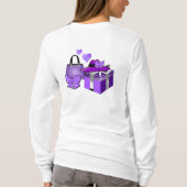 Speciaal aangepaste Mode Emoji met winkelen T-shirt (Achterkant)