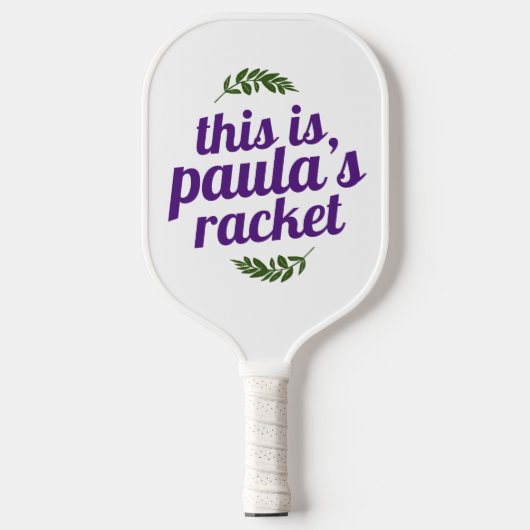 Speciaal aangepaste naam Pickleball Racket (Voorkant)