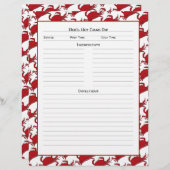 Speciaal aangepaste tekst voor krabben, zeehondenr (Voorkant / Achterkant)