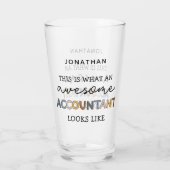 Speciaal accountant Funny Geweldige accountant Glas (Achterkant)