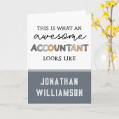 Speciaal accountant Funny Geweldige accountant Kaart (Gele Bloem)