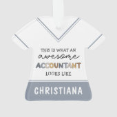 Speciaal accountant Funny Geweldige accountant Ornament (achterkant)