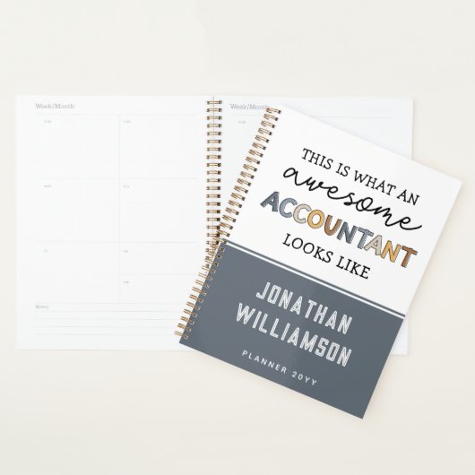 Speciaal accountant Funny Geweldige accountant Planner (Display)
