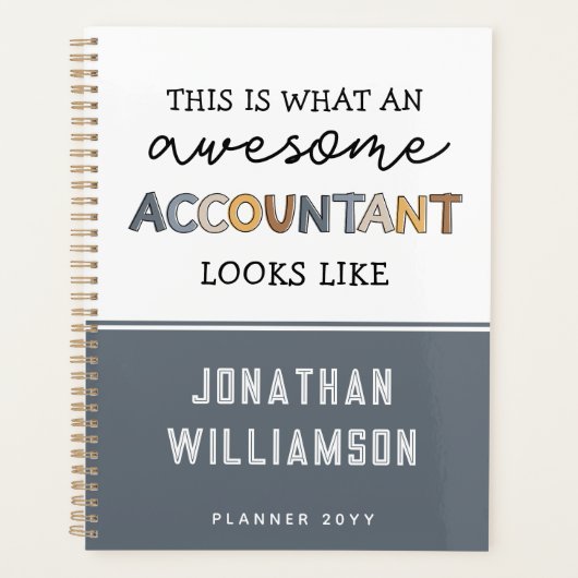 Speciaal accountant Funny Geweldige accountant Planner (Voorkant)