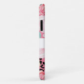 Speciaal afdrukken in Floral Black en White Case-Mate iPhone Case (Achterkant/rechts)