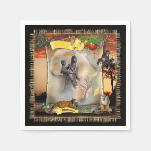 Speciaal Afrikaans design Square Servet