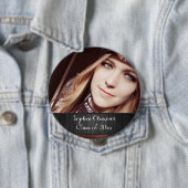 Speciaal Afstudeerder Rustic Black Wood Ronde Button 4,0 Cm (In situ)