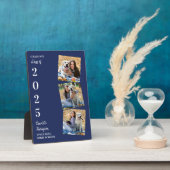 Speciaal Afstuderen Keepomwille Navy Blue 3 Foto Fotoplaat (Zijkant)