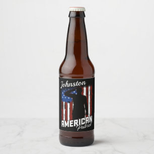 Speciaal Amerikaans Patriot Soldaat Vlag Bier Etiket