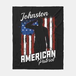 Speciaal Amerikaans Patriot Soldaat Vlag Fleece Deken