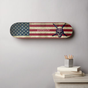 Speciaal Amerikaans Piraat met zwaarden Skateboard