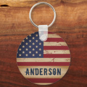 Speciaal Amerikaans vlaggestinktpatriottisch Sleutelhanger (Voorkant)