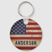 Speciaal Amerikaans vlaggestinktpatriottisch Sleutelhanger (Achterkant)