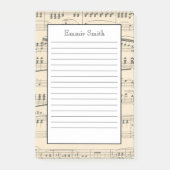 Speciaal Antiek vel muziek Post-it® Notes (Voorkant)