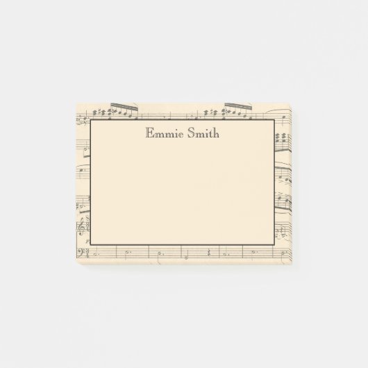 Speciaal Antiek vel muziek Post-it® Notes (Voorkant)