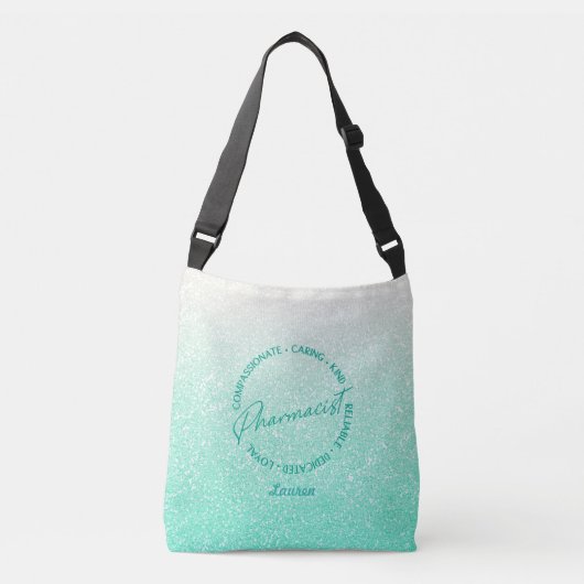 Speciaal apotheker Green Glitter Canvas tas (Voorkant)