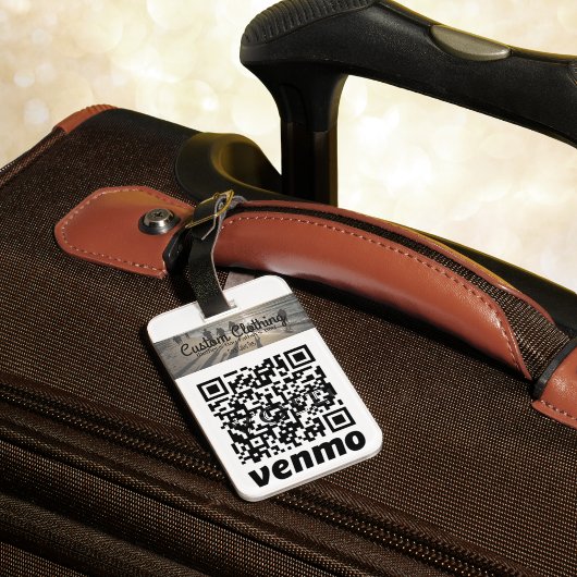 Speciaal app- en Venmo QR-code Bagagelabel