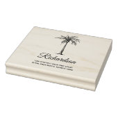 Speciaal artistiek palmboomvormig modern script 	rubberstempel (Stempel)