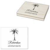 Speciaal artistiek palmboomvormig modern script 	rubberstempel (Gestempeld)