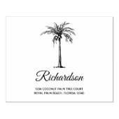 Speciaal artistiek palmboomvormig modern script 	rubberstempel (Afrduk)
