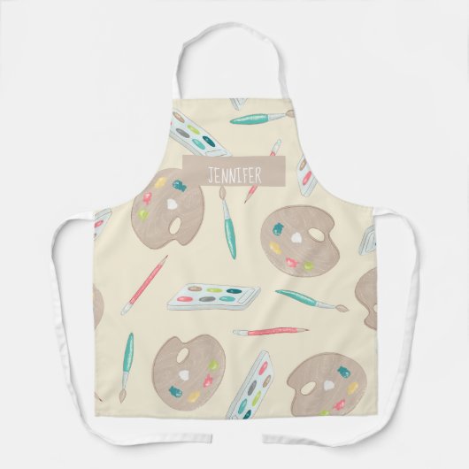 Speciaal artistiek Schort met kunstartikelen (Voorkant)