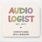 Speciaal audioloog Audiology Afstuderen Gift Muismat (Voorkant)