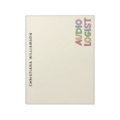 Speciaal audioloog Audiology Afstuderen Gift Notitieblok (Gedraaid)