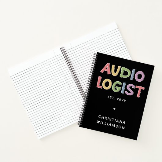 Speciaal audioloog Audiology Afstuderen Gift Notitieboek (Binnen)