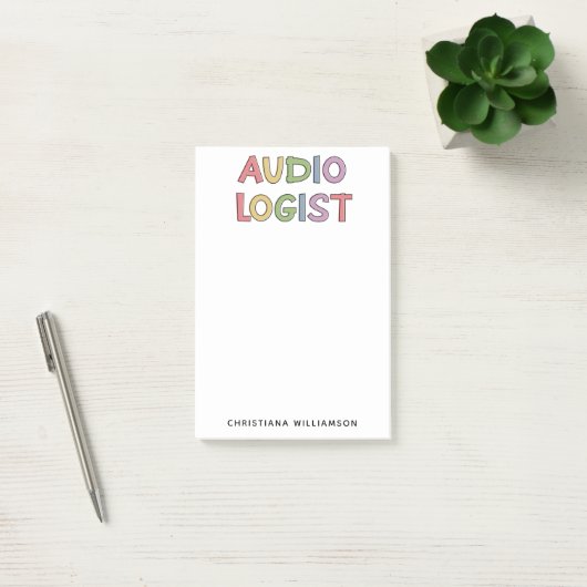 Speciaal audioloog Audiology Afstuderen Gift Post-it® Notes (Kantoor)