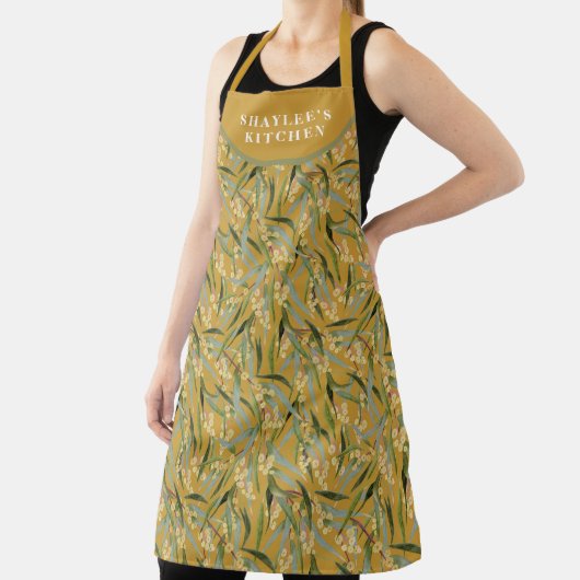 Speciaal  Australisch Wattle Pattern Schort (Insitu)