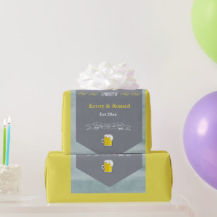 Speciaal Baby Brew Bier Label Funny Shower Cadeaupapier