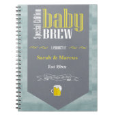 Speciaal Baby Brew Bier Label Funny Shower Notitieboek (Voorkant)