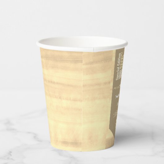 Speciaal Baby Brew Bier Label Funny Shower Papieren Bekers (Rechts)