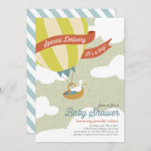 Speciaal Baby shower van levering Uitnodiging - jo (Voorkant / Achterkant)