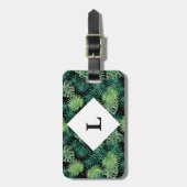 Speciaal bagagelabel Tropische bladeren (Voorkant verticaal)