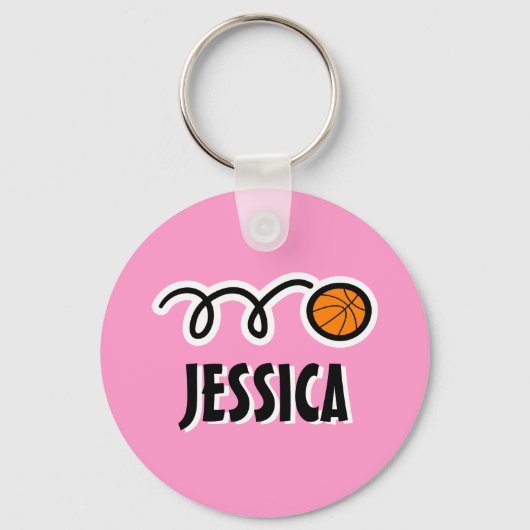 Speciaal basketbal sleutelhanger voor meisjes (Voorkant)
