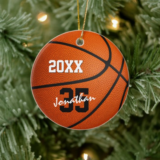 speciaal basketbalprogramma voor jongens  keramisch ornament (Boom)