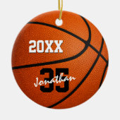 speciaal basketbalprogramma voor jongens  keramisch ornament (Voorkant)