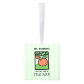 Speciaal behoeftendocent Dank u, Apple Kubus Ornament (Rechts)